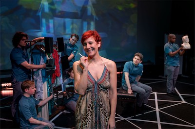 Sabra Shelly as I-330, Aaron Greenberg as D-503 and Jonathan Nathaniel Dingle-El as the Bust of Pushkin.